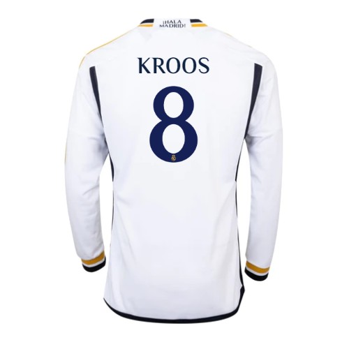 Pánský Fotbalový dres Real Madrid Toni Kroos #8 2023-24 Domácí Dlouhý Rukáv